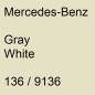 Preview: Mercedes-Benz, Gray White, 136 / 9136.